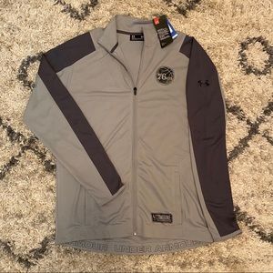 NWT UA 76ers Full Zip Jacket